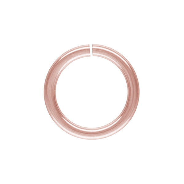 JORG-100-8MM Rose Gold Overlay Open Jump Ring Beads Bali Designs Inc 