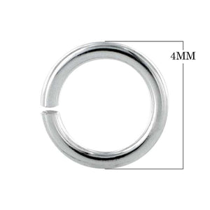 JOST-100-4MM Stainless Steel Open Jump Ring Beads Bali Designs Inc