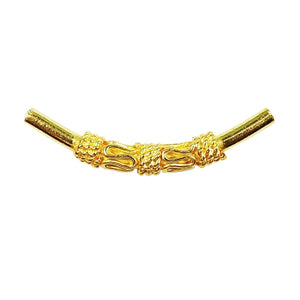 PG-108 18K Gold Overlay Tube Beads Bali Designs Inc