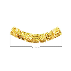 PG-110 18K Gold Overlay Tube Beads Bali Designs Inc