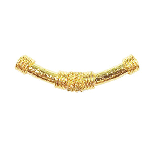 PG-111 18K Gold Overlay Tube Beads Bali Designs Inc