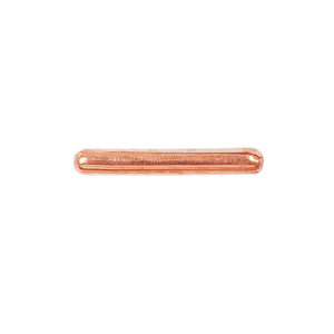 PRG-119-15X2MM Rose Gold Overlay Tube Beads Bali Designs Inc