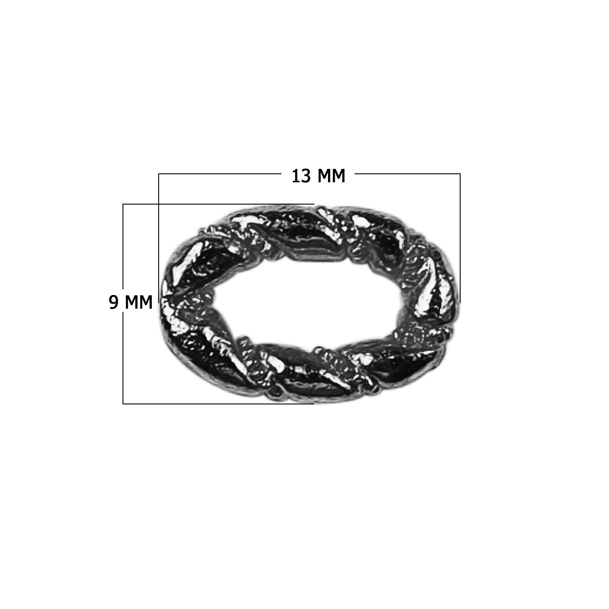 RR-122 Black Rhodium Overlay Ring Findings Beads Bali Designs Inc