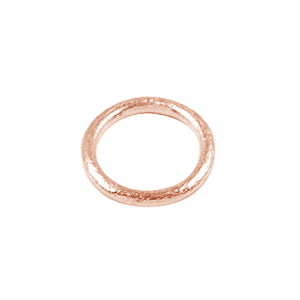Handcrafted oval ring findings with rose gold overlay over copper, made in India.