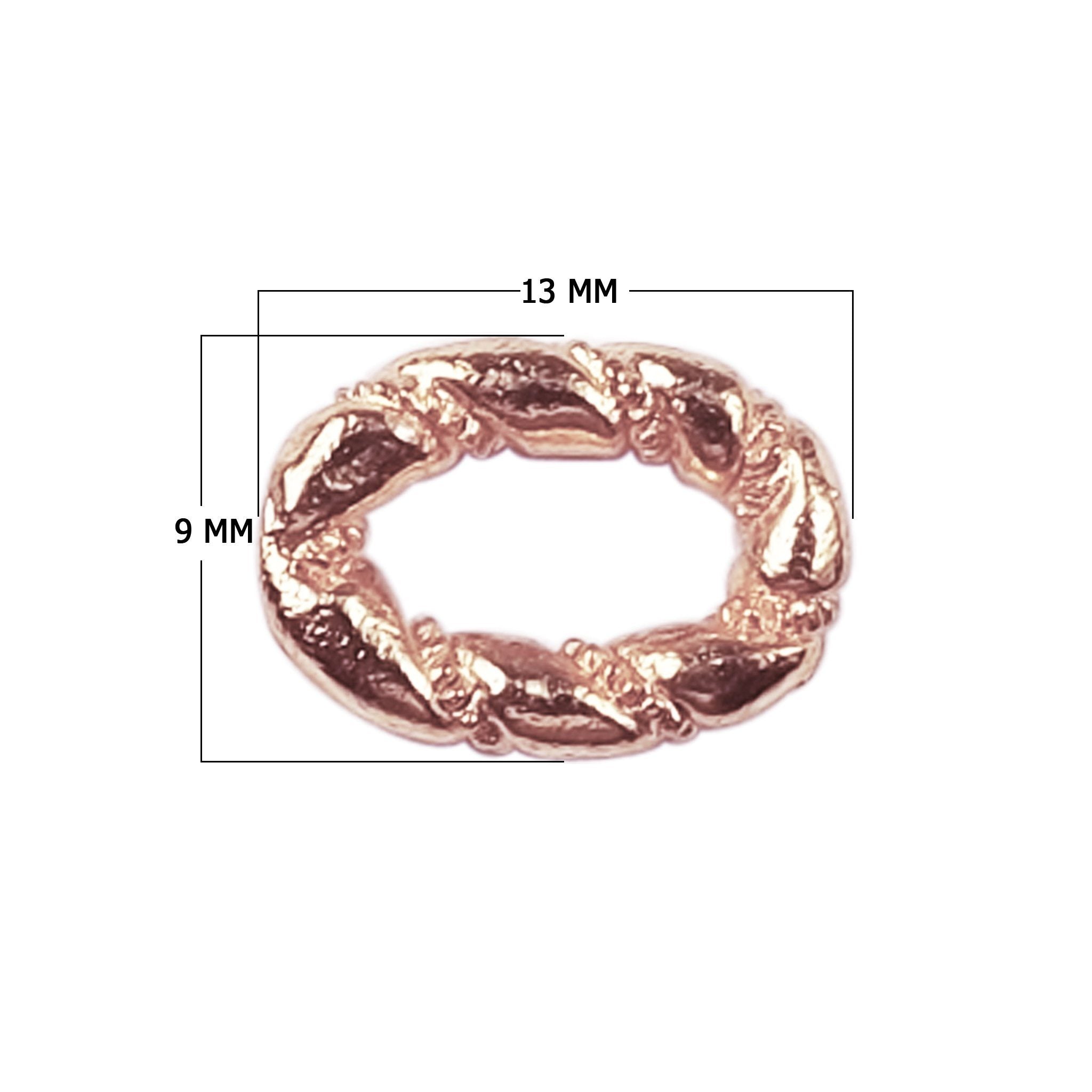 RRG-122 Rose Gold Overlay Ring Findings Beads Bali Designs Inc