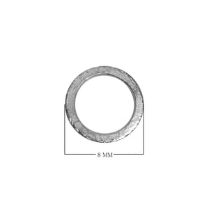 RSF-102-8MM Silver Overlay Ring Findings Beads Bali Designs Inc