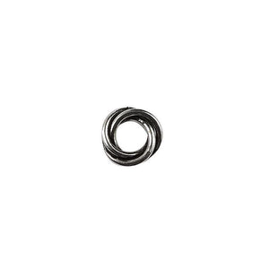 Handcrafted twisted circular ring finding made with Silver Overlay Over Copper from India