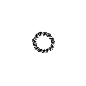 Handcrafted braided rope ring finding made with Silver Overlay Over Copper from India
