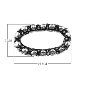 RSF-123 Silver Overlay Ring Findings Beads Bali Designs Inc