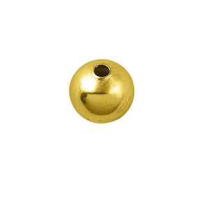 18K Gold Overlay Over Copper seamless round bead handcrafted in India