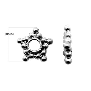 SBR-109 Black Rhodium Overlay Spacer Beads Bali Designs Inc