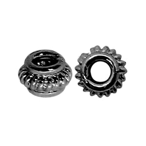 SBR-117 Black Rhodium Overlay Spacers Beads Bali Designs Inc