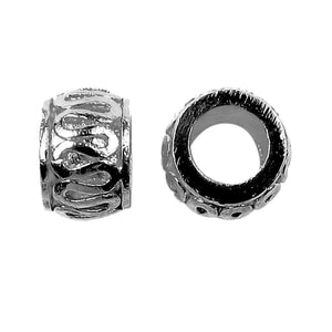 SBR-132 Black Rhodium Overlay Spacers Beads Bali Designs Inc