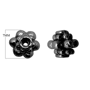 SBR-147 Black Rhodium Overlay Spacers Beads Bali Designs Inc