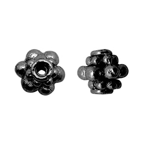 SBR-147 Black Rhodium Overlay Spacers Beads Bali Designs Inc