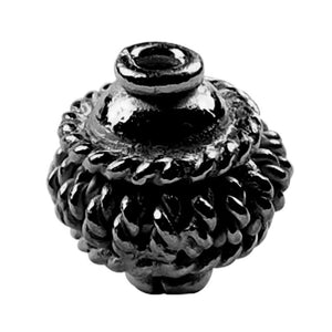 SBR-206 Black Rhodium Overlay Spacers Beads Bali Designs Inc