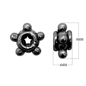 SBR-213 Black Rhodium Overlay Spacer Beads Bali Designs Inc