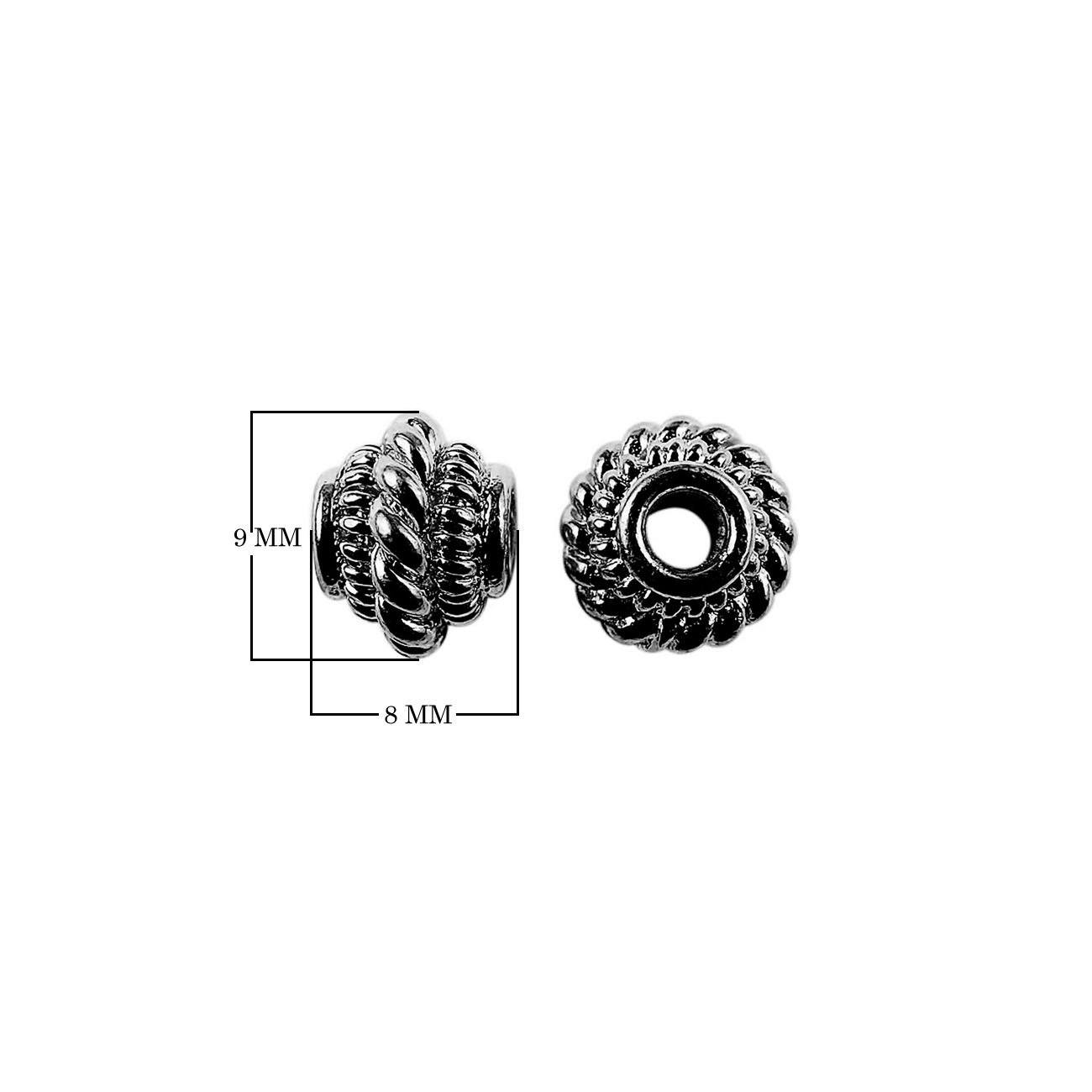SBR-318 Black Rhodium Overlay Spacers Beads Bali Designs Inc