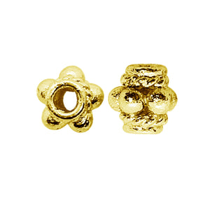 SG-163 18K Gold Overlay Spacers Beads Bali Designs Inc