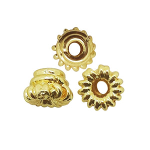 SG-197 18K Gold Overlay Spacers Beads Bali Designs Inc