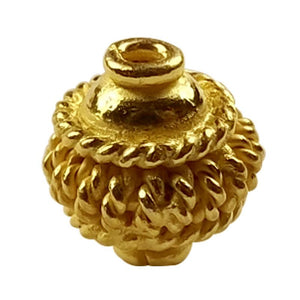 SG-206 18K Gold Overlay Spacers Beads Bali Designs Inc