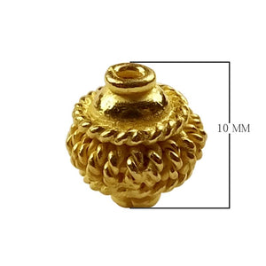 SG-206 18K Gold Overlay Spacers Beads Bali Designs Inc