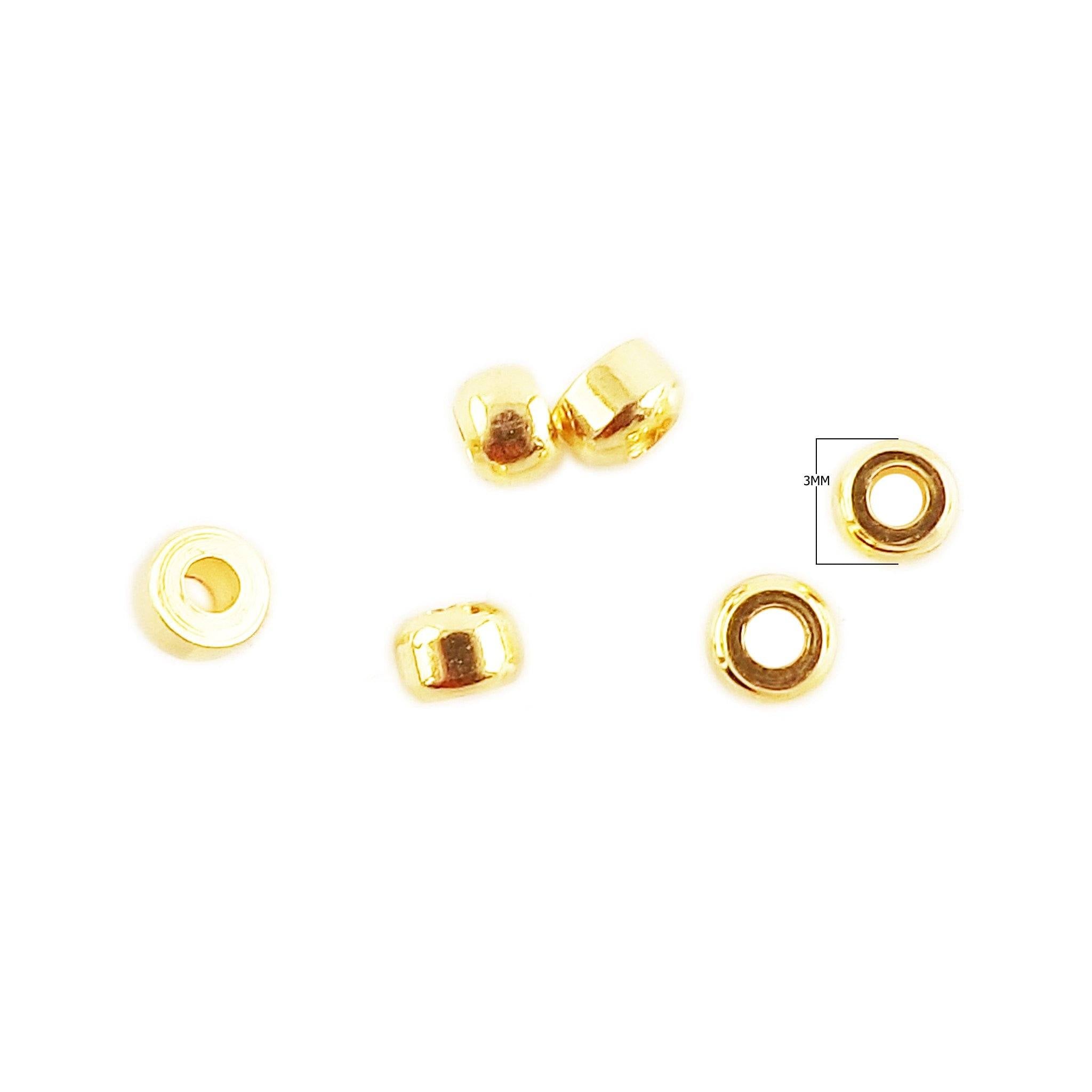 SG-335 18K Gold Overlay Spacers Beads Bali Designs Inc