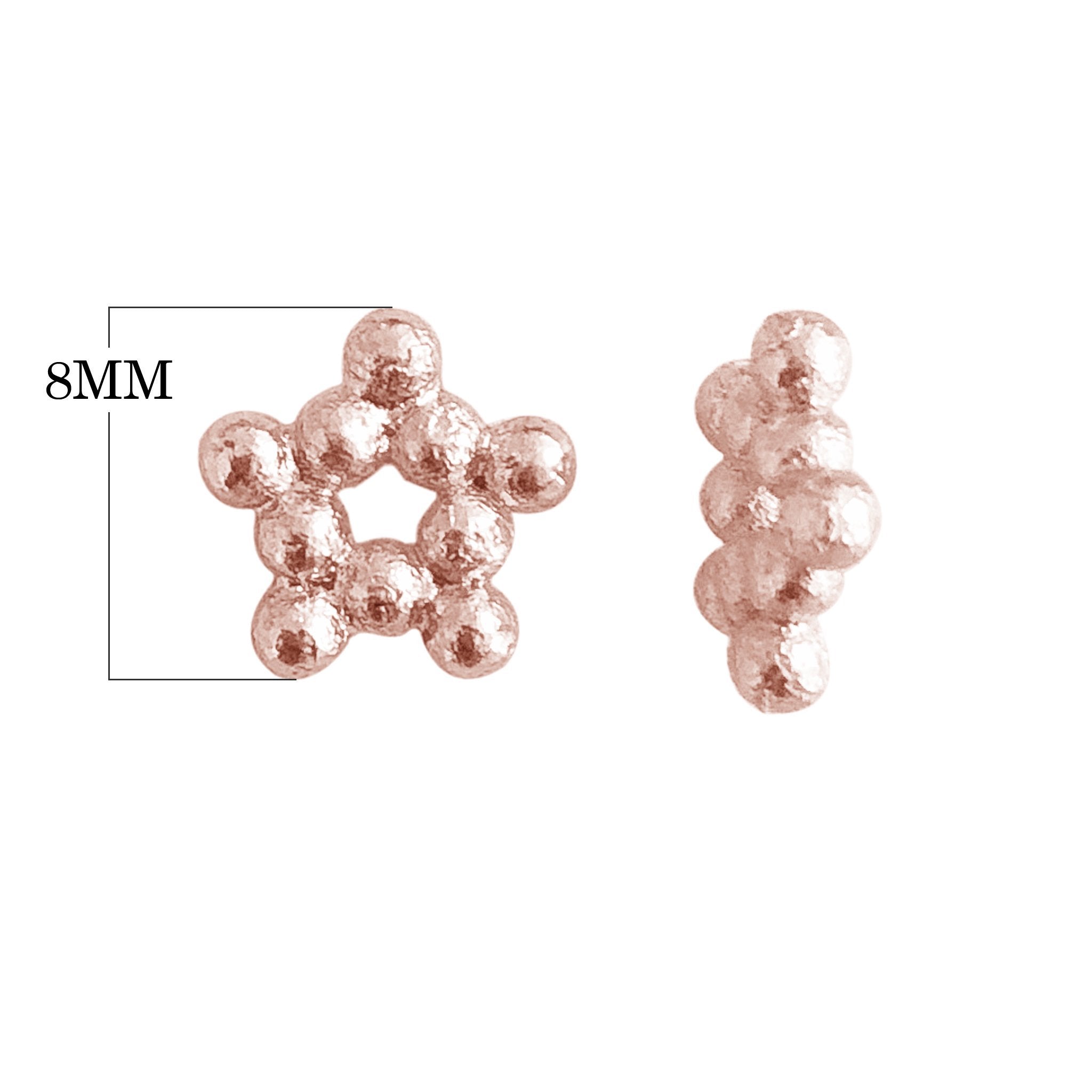 SRG-106 Rose Gold Overlay Spacers Beads Bali Designs Inc