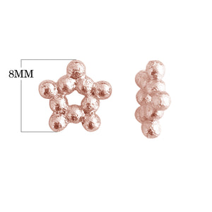 SRG-106 Rose Gold Overlay Spacers Beads Bali Designs Inc
