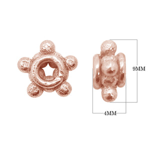 SRG-213 Rose Gold Overlay Spacer Beads Bali Designs Inc