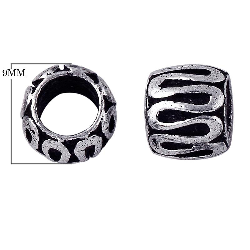 SSF-132 Silver Overlay Spacers Beads Bali Designs Inc 
