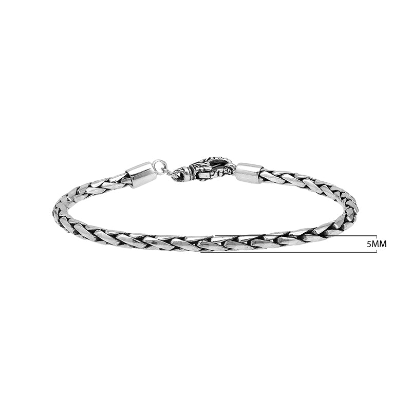 AB-1002-S-5MM-7.5 Sterling Silver Bracelet With Lobster Jewelry Bali Designs Inc 