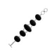 Wholesale Black Shell oval link bracelet in 925 sterling silver, handcrafted in Bali.