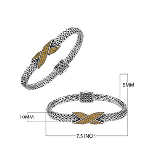 Sterling Silver Citrine Quartz Woven Chain Bracelet – Wholesale Handcrafted Jewelry From Bali