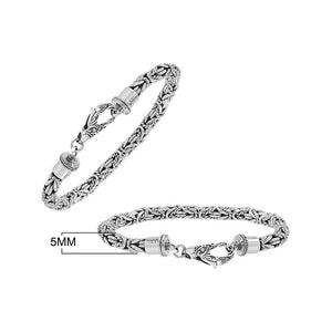 Wholesale sterling silver bracelet featuring Balinese woven wheat-link design with detailed lobster clasp handcrafted in Bali.