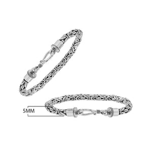 Wholesale sterling silver bracelet featuring Balinese woven wheat-link design with detailed lobster clasp handcrafted in Bali.