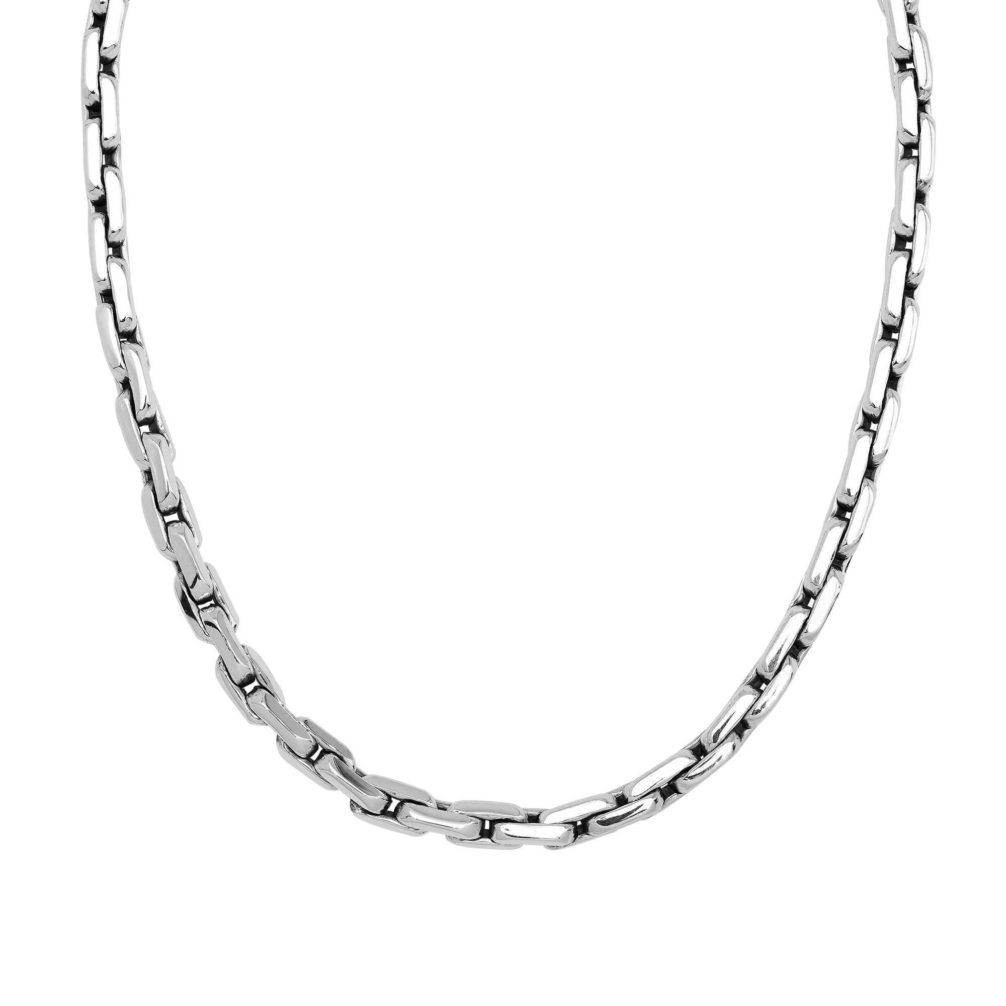 Wholesale sterling silver marine link chain necklace, handcrafted in Bali.