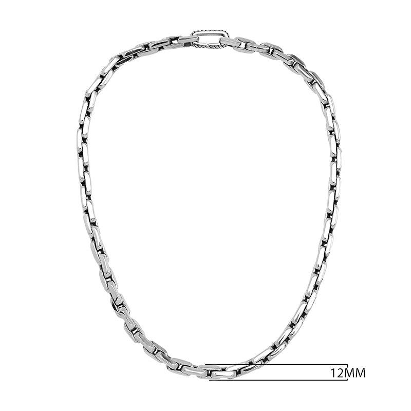 Wholesale sterling silver marine link chain necklace, handcrafted in Bali.