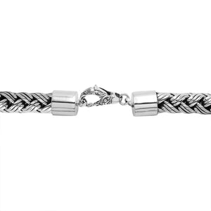 Sterling Silver 15MM Handcrafted Bali Chain Necklace with Hook Lock wholesale jewelry
