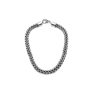 Sterling Silver 15MM Bali Woven Chain Necklace with Hook Lock wholesale