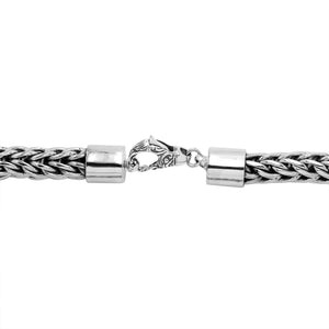 Sterling Silver 15MM Bali Woven Chain Necklace with Hook Lock wholesale