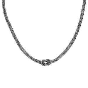 Sterling Silver 2.5MM Bali Woven Chain Necklace with Lobster Lock wholesale