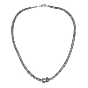 Sterling Silver 2.5MM Bali Woven Chain Necklace with Lobster Lock wholesale