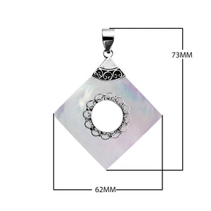 Sterling Silver Pendant With Mother Of Pearl Jewelry Bali Designs Inc 
