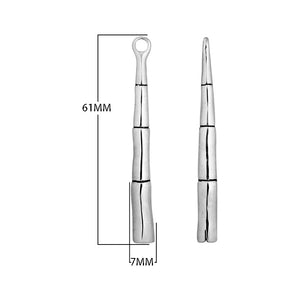 925 Sterling Silver Bamboo Stick Pendant For Wholesale
