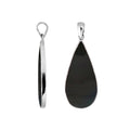 925 Silver Teardrop Pendant With Black Shell For Wholesale Jewelry Collection