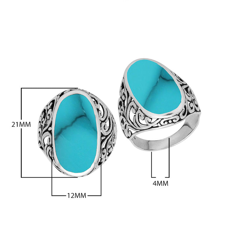 Wholesale sterling silver oval Mother of Pearl Shell ring with Bali filigree design and oxidized finish, handcrafted artisan shell jewelry for bulk orders.