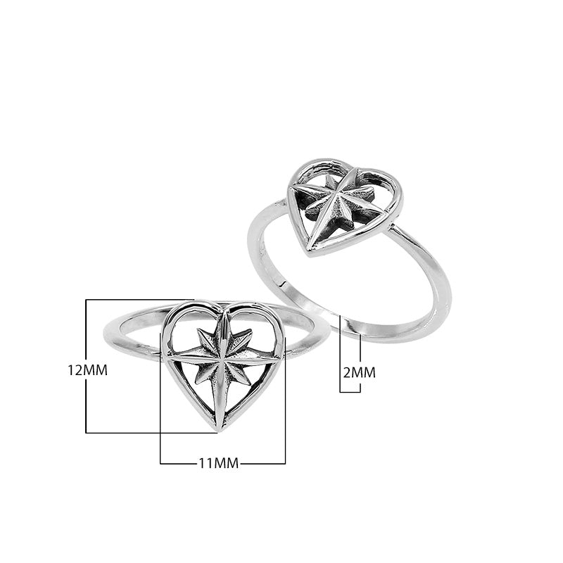 Sterling silver simple designer ring in elegant style