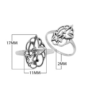 Sterling Silver Beautiful Simple Designer Ring In Elegant Minimal Style