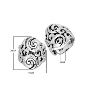 Sterling Silver Pretty Designer Oxidized Ring For Wholesale Jewelry Buyers.